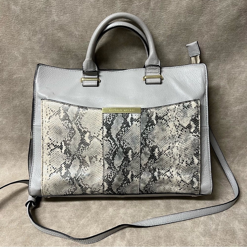 ANTONIO MELANI Two in one laptop tote purse - Picture 3 of 10